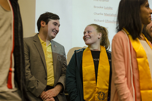 The Student Association honored its graduating members at the final assembly meeting of the year. 
